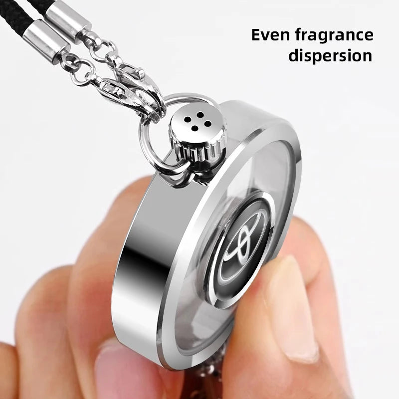 Toyota & GR Metal Lace Car Perfume Pendant Air Freshener
