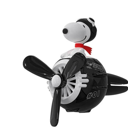 Snoopy Car Air Freshener – Rotating Head Vent Clip Aroma Diffuser - white