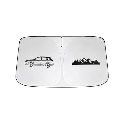 Subaru Forester Windshield Sun Shade 2019-2024 Foldable UV Shield - B