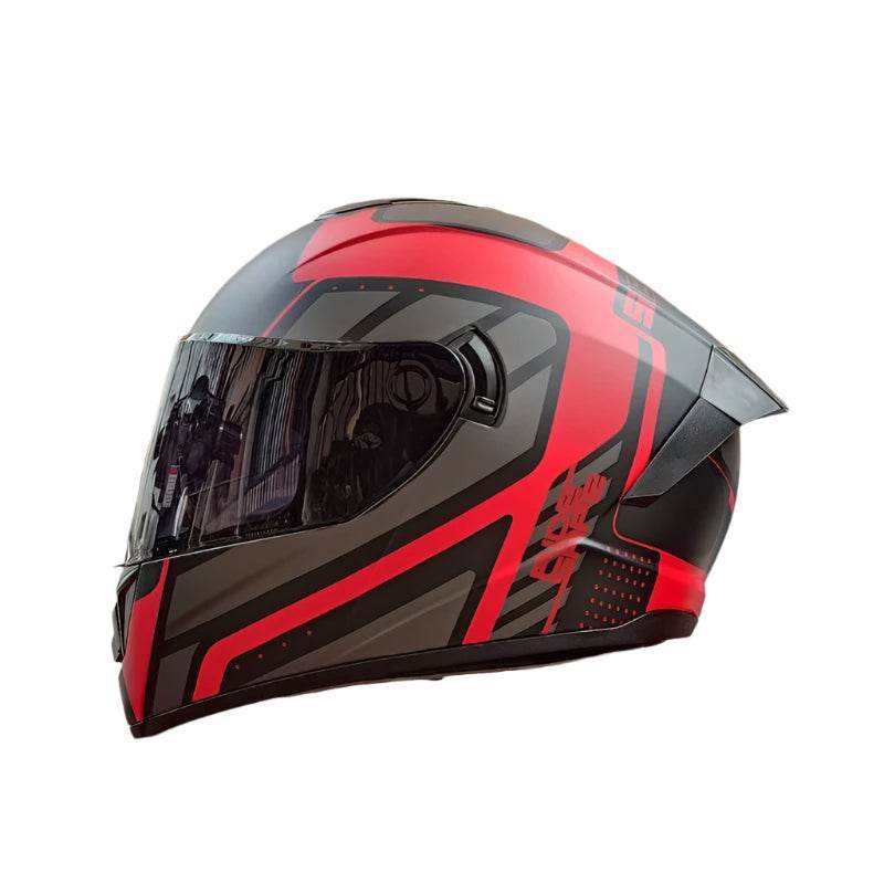 Full Face Motorcycle Racing Helmet – Winter Warm Double Visor Sports Helmet for Motorbike Riders - 1 / S