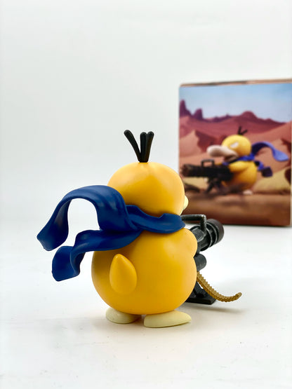 Pokemon Psyduck Gatling Gun Anime Figure
