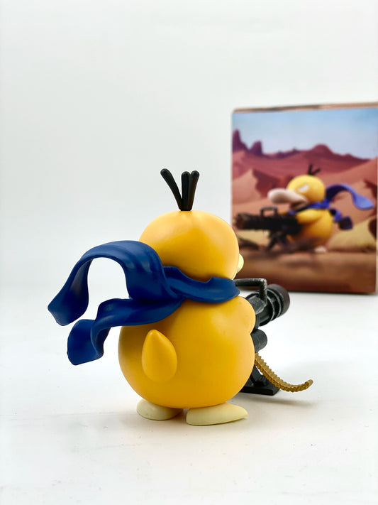 Pokemon Psyduck Gatling Gun Anime Figure
