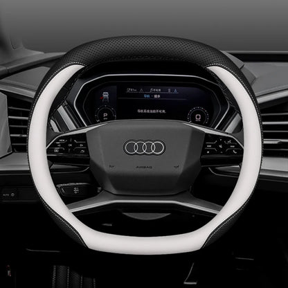 Leather Car Steering Wheel Cover for New Audi A3 8y Q7 q5 A5 B10 A1 rs3 s3 Sq5 Q8 Q4 Q3 A6 Etron 2025 Interior Accessories