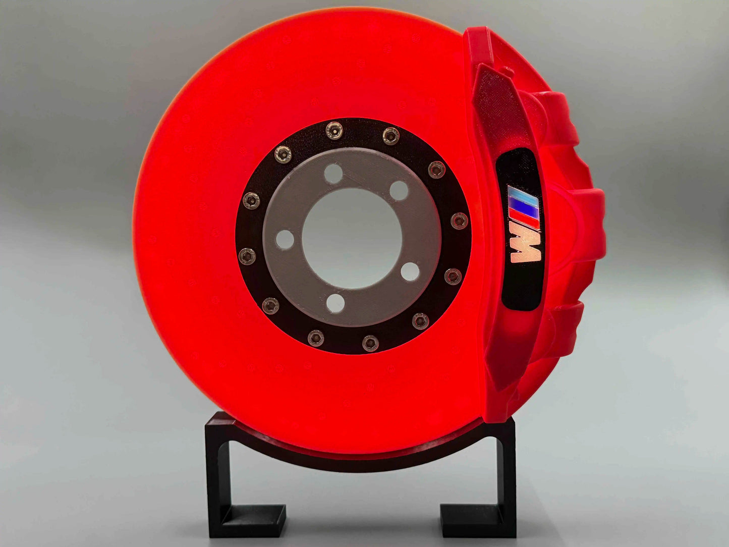 Car Brake Disc LED Light – Rotating Car Wheel Hub Ambient Lamp - BMWM / Red Caliper