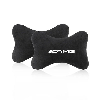 Mercedes AMG Neck & Lumber support Pillow and Shoulder Pad - Neck Pillow-2pc