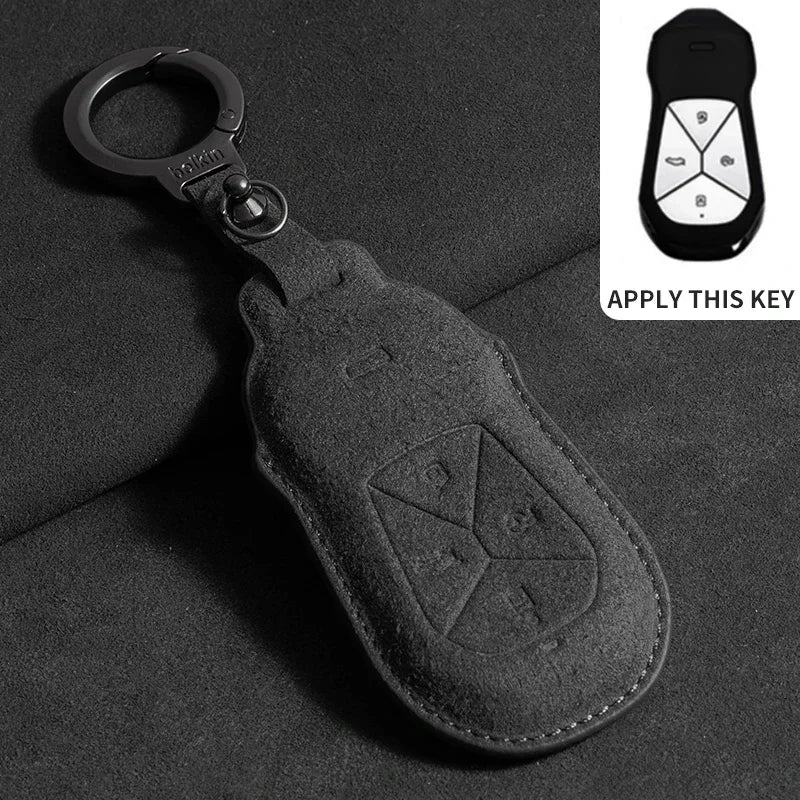 XPeng Suede Key Case - Black  B1