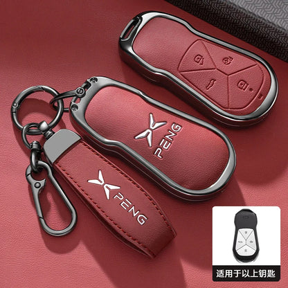 XPeng Zinc Alloy Leather Key Case