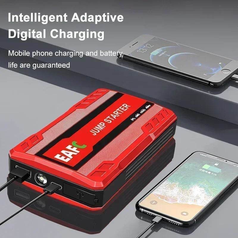 600A Portable Car Jump Starter Power Bank – Emergency 12V Auto Battery Booster for Petrol & Diesel Vehicles - Black