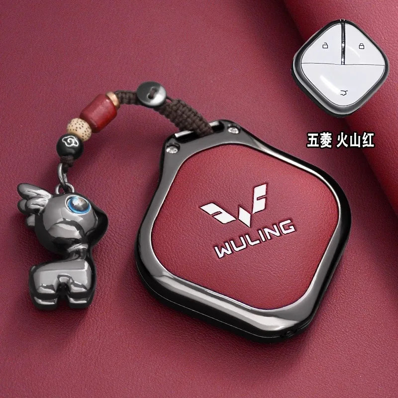 Wuling Zinc Alloy Key Case - Style 4-Red-1PC / for Wuling