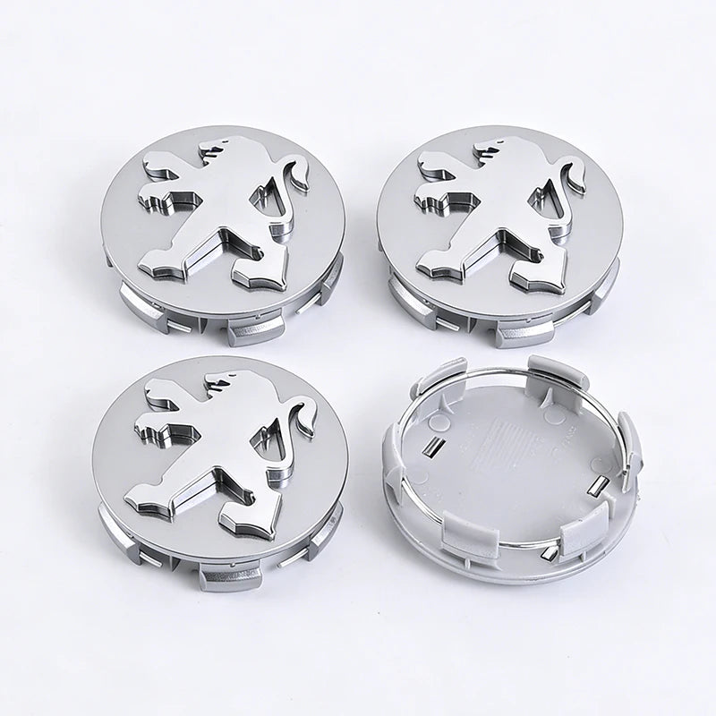 4Pcs Peugeot Wheel Center Hub Caps