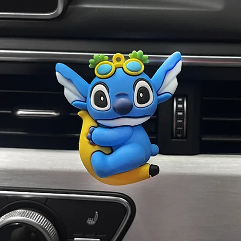 Disney Stitch Car Air Freshener Vent Clip - Anime Figure Ornament - D