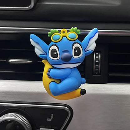 Disney Stitch Car Air Freshener Vent Clip - Anime Figure Ornament - D