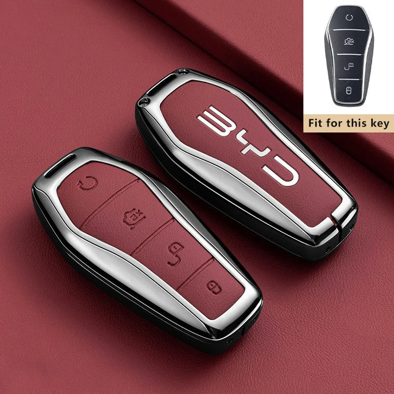 Zinc Alloy Key Case for BYD Tang L EV DM DMi Remote Fob Protection
