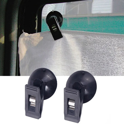 Car Window Clip Mount Suction Holder – 1 Pair