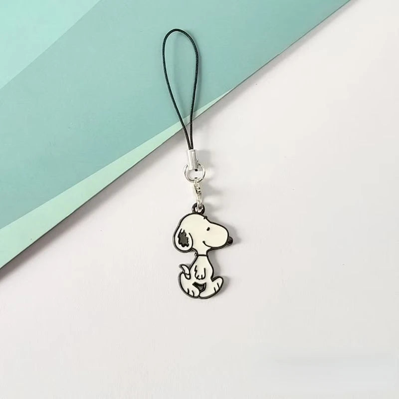 Snoopy Cartoon Keychain Lanyard Phone Bag Charm Pendant