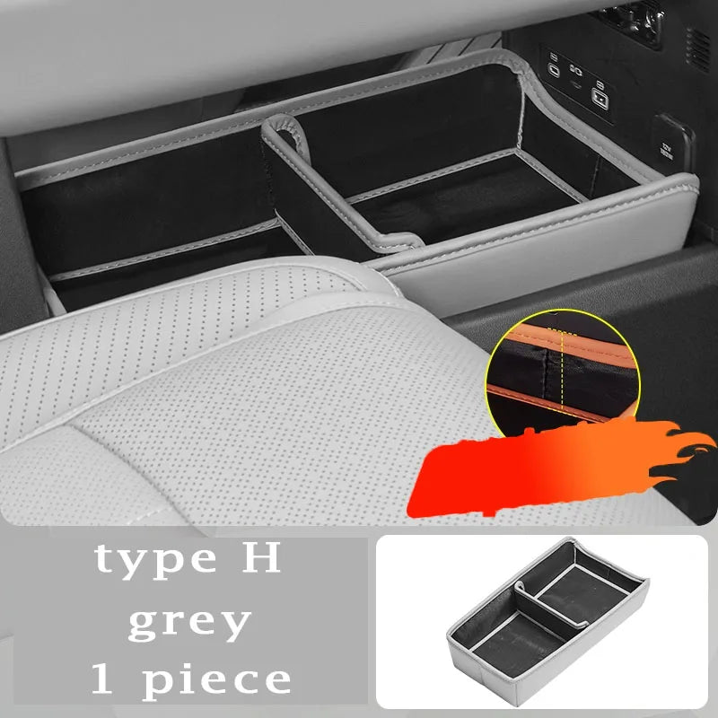 For BYD Ti7 Leopard Titanium 7 Accessories 2025 2026 Center Console Storage Box Double Layer Silicone Water Cup Storage Bo…