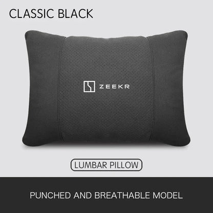 Zeekr Car Headrest & Lumbar Support Pillow - waist pillow black
