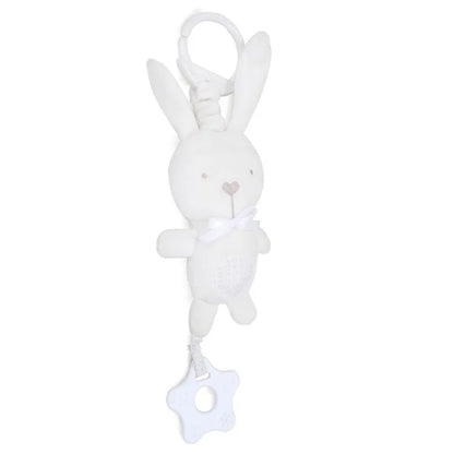 Baby Hanging Rattle Toy – Rainbow Plush Mobile for Stroller & Crib - Elephant