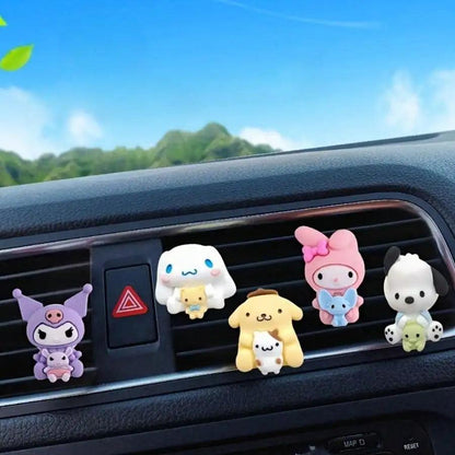 HelloKitty Kuromi Cinnamoroll Car Air Vent Clips Interior Decor