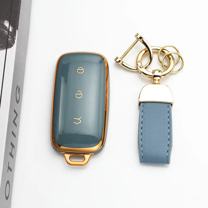 TPU Car Key Case Shell Fob Cover For Geely Galaxy EX5 E5 Proton