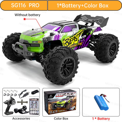 RC 4WD Drift Car, High-Speed Racing (80/40KMH) - SG116 PRO 1B FB