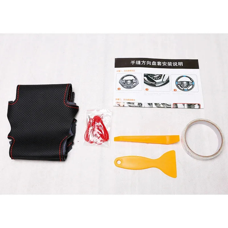Land Rover Genuine Leather DIY Hand Sewing Steering Wheel Cover