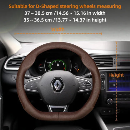 Renault Ultra-Thin Breathable Leather Steering Wheel Cover