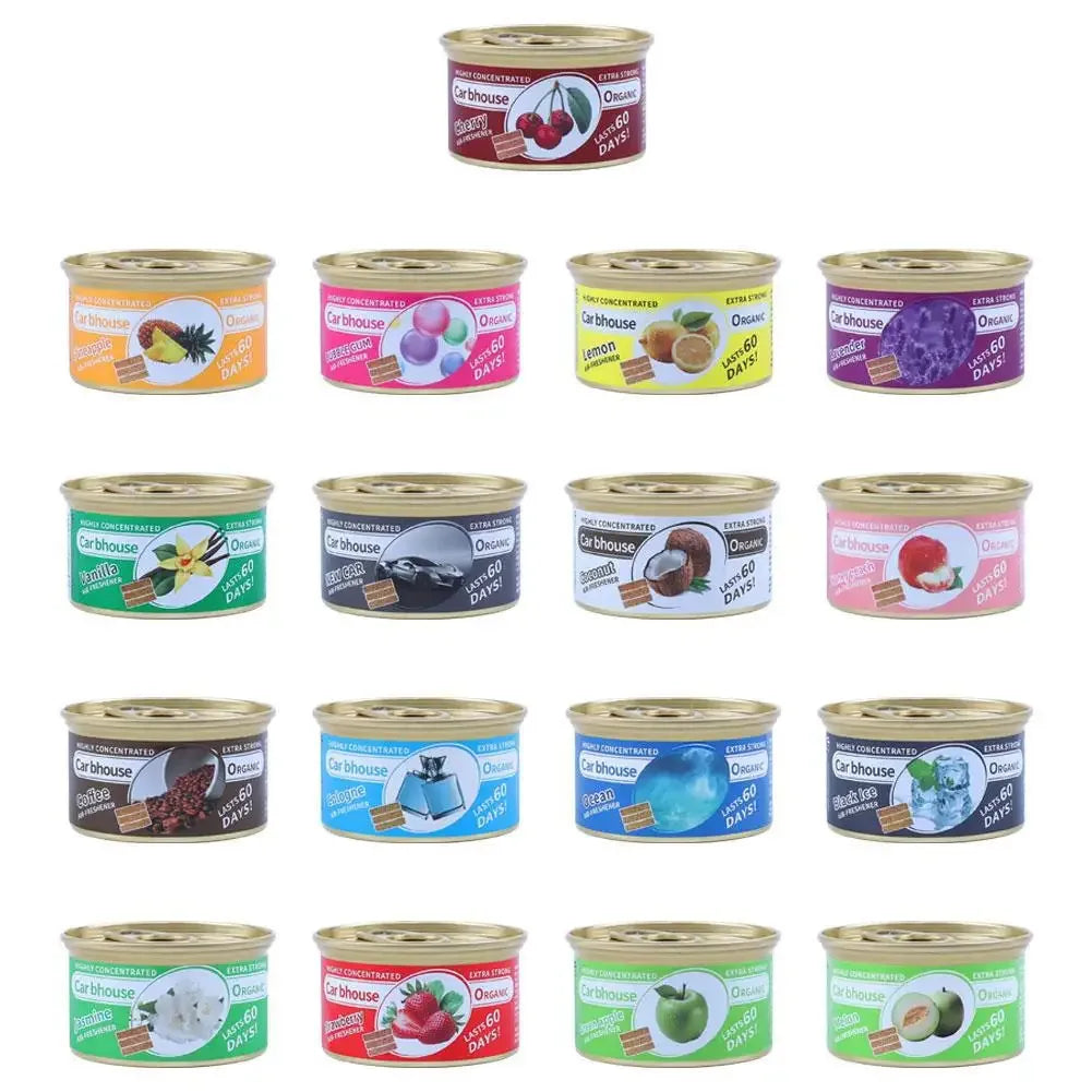 Bubble Gum Scent Car Air Freshener Organic Can Odor Eliminator - A