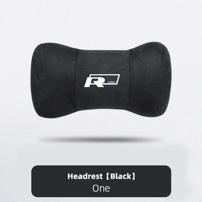 VW Suede Car Headrest Pillow