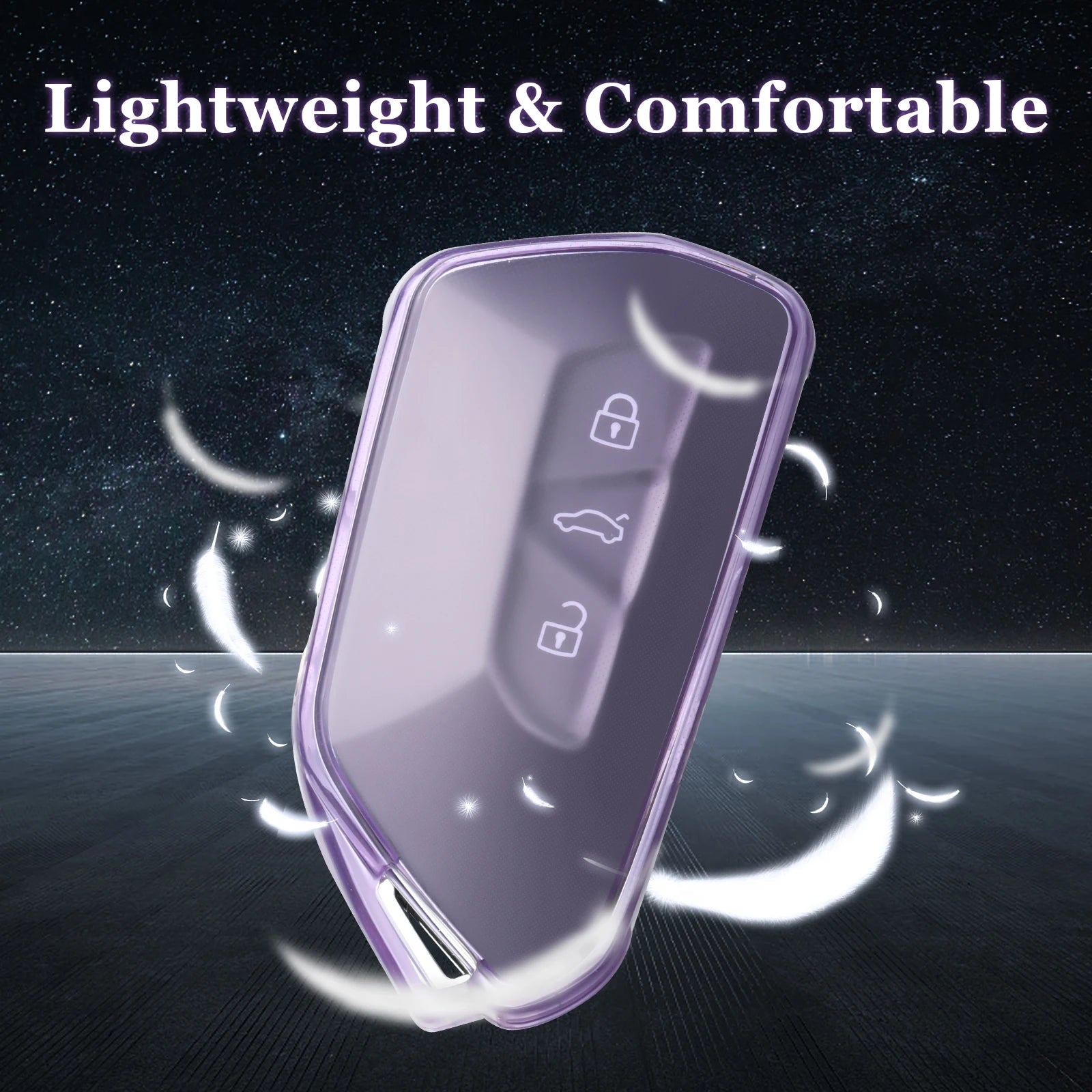 Volkswagen Golf 8 & Skoda Octavia Clear TPU Key Case
