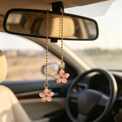 Sakura Flower Car Mirror Pendant