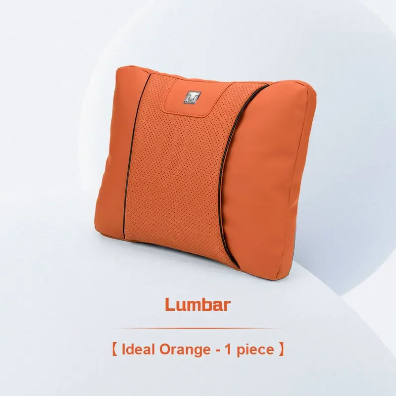 GWM Tank Suede Neck Pillow & Lumbar Support - Orange Lumbar