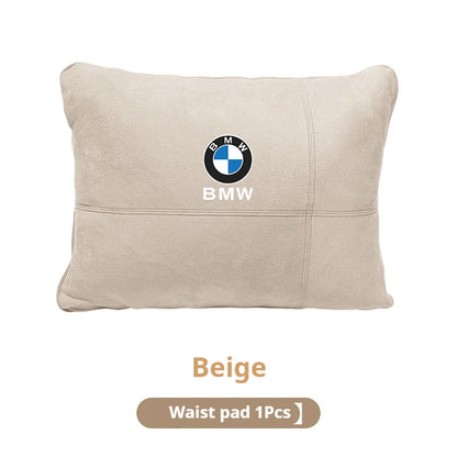 BMW Suede Neck Pillow & Lumbar Cushion