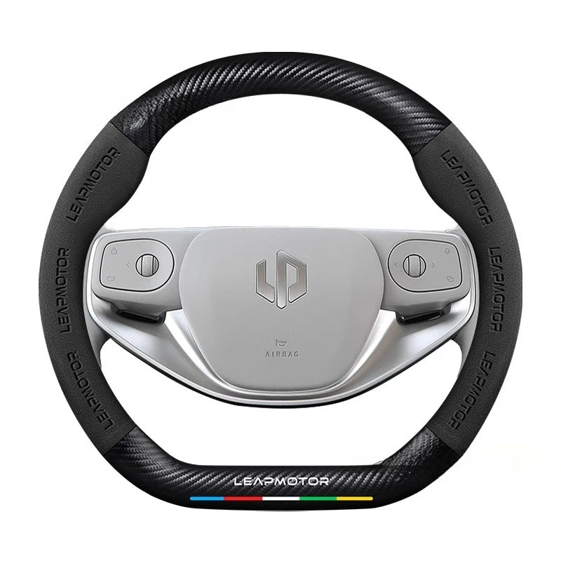 Leapmotor B10  Suede & Carbon Fiber Steering Wheel Cover