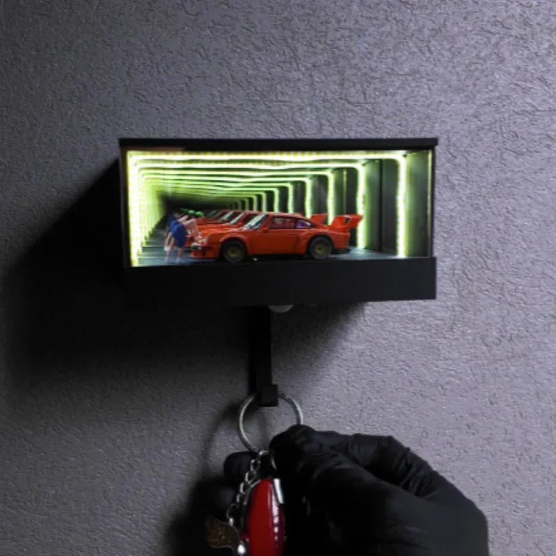 Car Garage Key Holder with LED Light - 