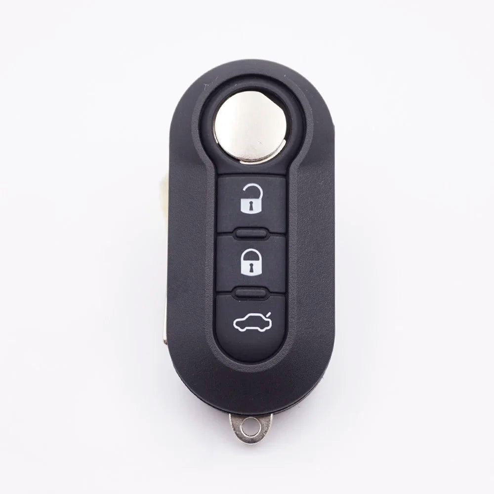 Fiat 500, Panda & Punto Remote Key Shell — 3 Button, 8 Colours