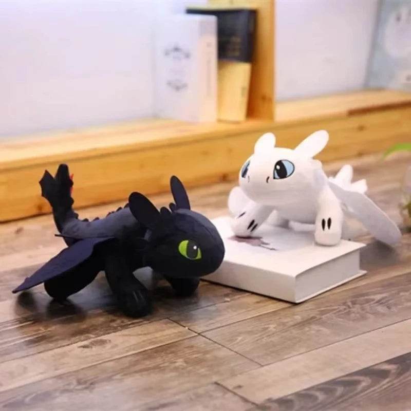 Toothless & Light Fury Cartoon Dragon Car Roof Decor - Black 1