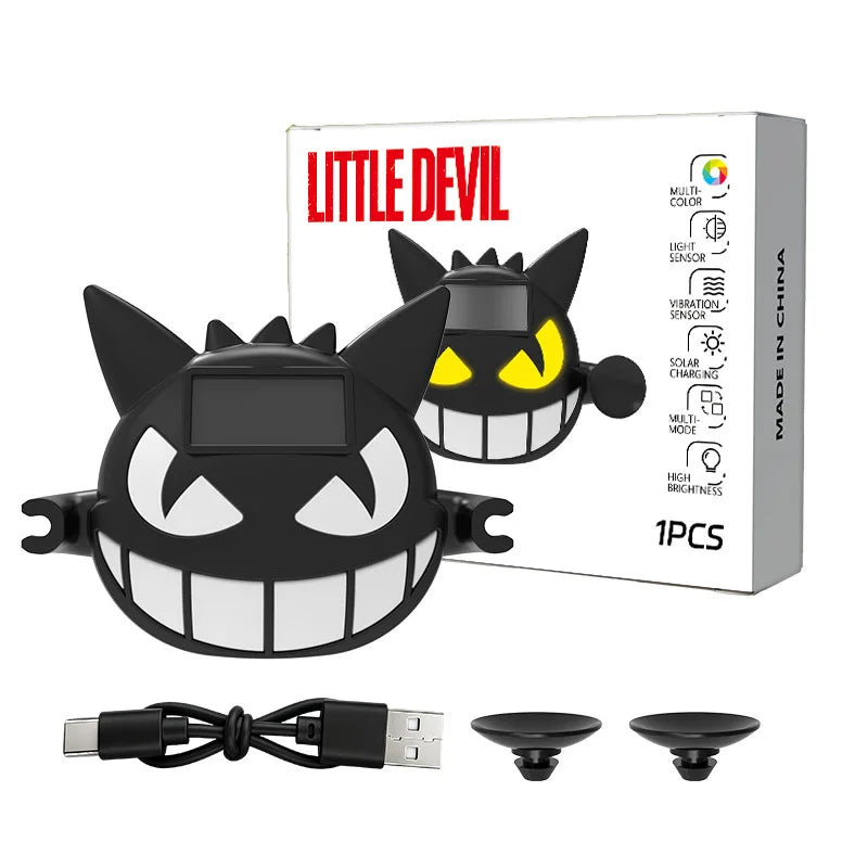 Solar Demon Eye LED Rear Window Light with Dynamic Expressions