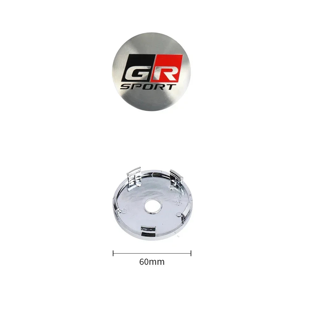 4Pcs 60MM Toyota Wheel Center Hub Caps