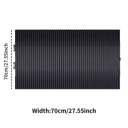 Retractable Car Windshield Sunshade with Suction Cups, Front & Rear UV Blocking Foldable Sun Shade