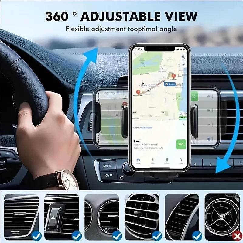 Car Mobile Phone Holder – Air Vent Clip Mount - 