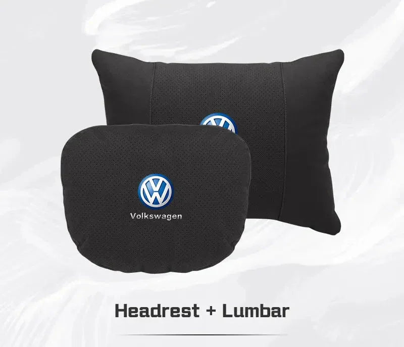 Volkswagen Neck Pillow & Lumbar Support - set black