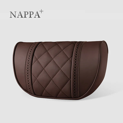 NAPPA Leather Car Neck Pillow For Mercedes-Maybach S-Class Headrest Car Travel Rear Seat Support Cushion Interior Accessories