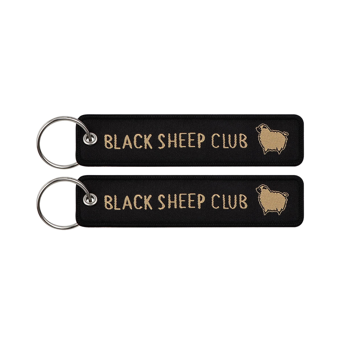 Embroidered Keys Tag Keychain - Personalized Key Identifier Fob