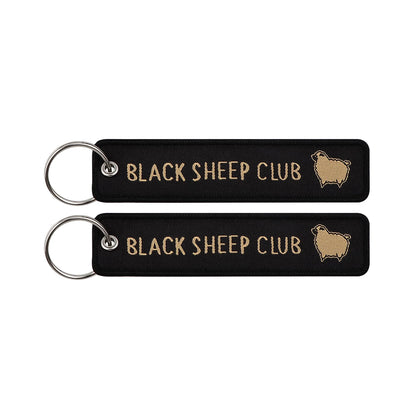 Embroidered Keys Tag Keychain - Personalized Key Identifier Fob