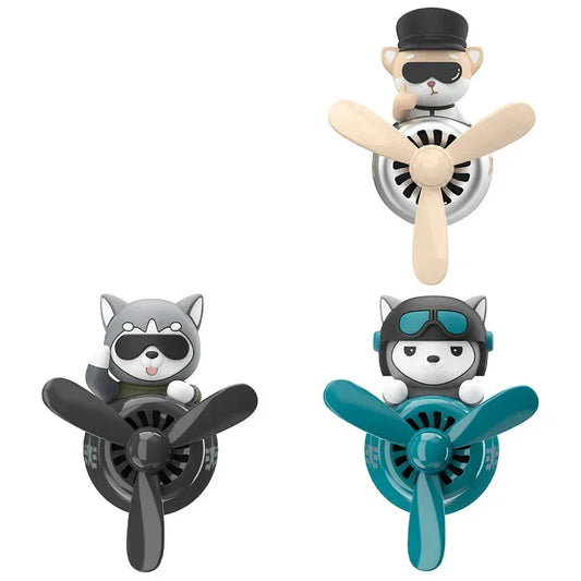 Husky & Shiba Inu Pilot Car Air Freshener - Shiba Inu