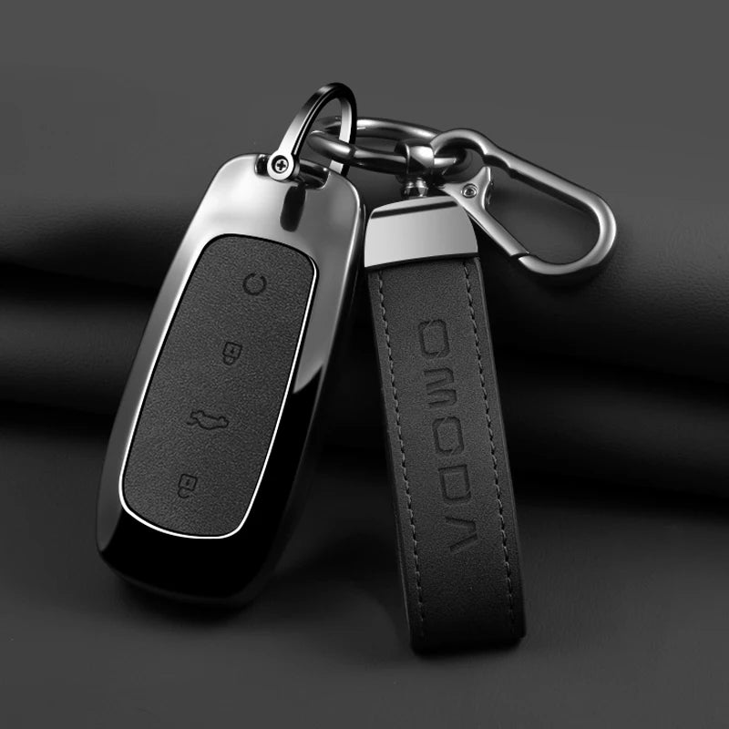 Zinc Alloy Leather Car Key Case Chery Omoda C7 2025 2026 Cover