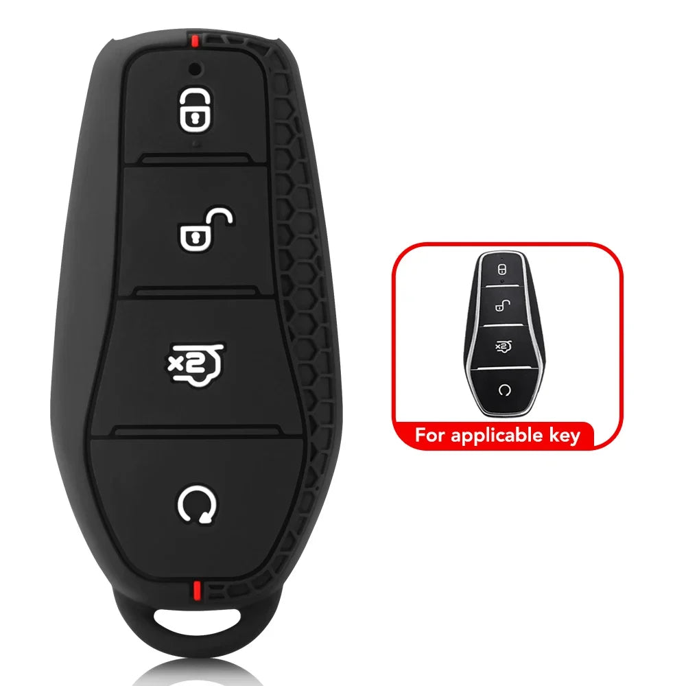 BYD Silicone Key Case with Chain — Atto 3, Dolphin, Han EV