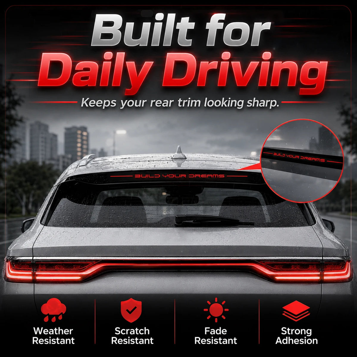 BYD Seal U and Song Plus Third Brake Light Decal