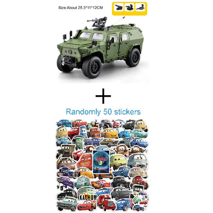 Armored Car – Diecast Military Model with Sound & Light - Green